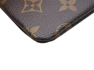 LOUIS VUITTON ルイヴィトン モノグラム ポシェット クレ コインケース 小銭入れ M62650 ロゴ ブラウン 美品 中古 4b007179