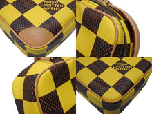 Load image into Gallery viewer, 極美品 LOUIS VUITTON ルイヴィトン ダミエ ポップ チェス メッセンジャー ショルダーバッグ N40562 イエロー ブラウン ハンドバッグ ファレル 2023年 中古 4b007181