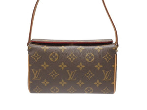 LOUIS VUITTON ルイヴィトン ハンドバッグ レシタル モノグラムキャンバス M51900 ゴールド金具 ブラウン 美品 中古 4b007182