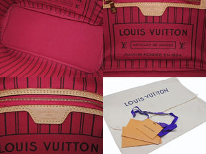 極美品 新型 LOUIS VUITTON ルイヴィトン ネヴァーフルPM トートバッグ M41245 ブラウン ピヴォワンヌ 中古 4b007183
