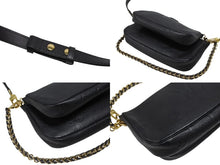 Load image into Gallery viewer, 極美品 LOUIS VUITTON ルイヴィトン モノグラム アンプラント ミュルティ ポシェット アクセソワール ブラック M80399 現行 ゴールド金具 中古 4b007186