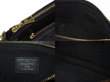 Load image into Gallery viewer, 極美品 LOUIS VUITTON ルイヴィトン モノグラム アンプラント ミュルティ ポシェット アクセソワール ブラック M80399 現行 ゴールド金具 中古 4b007186