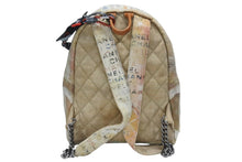 Load image into Gallery viewer, 極美品 激レア シャネル CHANEL A92352 2014年コレクション グラフィティ ペイント リュック ベージュ アクト2 中古 4b007189