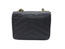 Load image into Gallery viewer, 極美品 CHANEL シャネル Vステッチ チェーンショルダーバッグ 3番台 AO1115 キャビアスキン ココマーク ブラック ゴールド金具 中古 4b007195