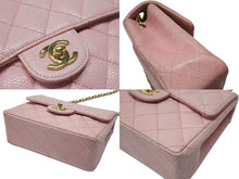 Load image into Gallery viewer, 極美品 CHANEL シャネル ミニマトラッセ チェーンショルダーバッグ ココマーク 7番台 キャビアスキン ピンク ゴールド金具 中古 4b007196