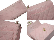 Load image into Gallery viewer, 極美品 CHANEL シャネル ミニマトラッセ チェーンショルダーバッグ ココマーク 7番台 キャビアスキン ピンク ゴールド金具 中古 4b007196