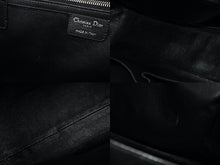 Load image into Gallery viewer, 極美品 CHRISTIAN DIOR クリスチャンディオール ハンドバッグ 12-BO-0037 イタリア製 レザー ブラック シルバー金具 中古 4b007197