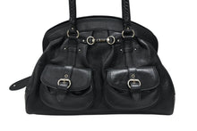 Load image into Gallery viewer, 極美品 CHRISTIAN DIOR クリスチャンディオール ハンドバッグ 12-BO-0037 イタリア製 レザー ブラック シルバー金具 中古 4b007197