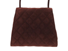 Load image into Gallery viewer, 極美品 CHANEL シャネル トップハンドル ハンドバッグ 3番台 ベルベット ココマーク ブラウン系 ゴールド金具 中古 4b007200