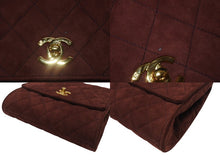 Load image into Gallery viewer, 極美品 CHANEL シャネル トップハンドル ハンドバッグ 3番台 ベルベット ココマーク ブラウン系 ゴールド金具 中古 4b007200