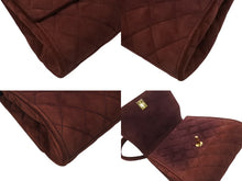Load image into Gallery viewer, 極美品 CHANEL シャネル トップハンドル ハンドバッグ 3番台 ベルベット ココマーク ブラウン系 ゴールド金具 中古 4b007200
