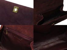 Load image into Gallery viewer, 極美品 CHANEL シャネル トップハンドル ハンドバッグ 3番台 ベルベット ココマーク ブラウン系 ゴールド金具 中古 4b007200