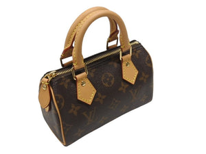 新品同様 LOUIS VUITTON ルイヴィトン ナノスピーディ ハンドバッグ 2WAYバッグ M81085 モノグラム 中古 4b007201