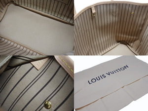新品同様 LOUIS VUITTON ルイヴィトン ネヴァーフルMM トートバッグ M40156 新型 モノグラム ブラウン ゴールド金具 中古 4b007203
