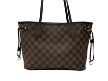 Load image into Gallery viewer, 極美品 LOUIS VUITTON ルイヴィトン ネヴァーフルPM 新型 トートバッグ N41359 ダミエ エベヌ キャンバス レザー 中古 4b007204