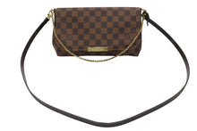 Load image into Gallery viewer, 新品同様 LOUIS VUITTON ルイヴィトン ショルダーバッグ フェイボリットMM ダミエ N41129 ブラウン ゴールド金具 中古 4b007205