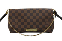 Load image into Gallery viewer, 新品同様 LOUIS VUITTON ルイヴィトン ショルダーバッグ フェイボリットMM ダミエ N41129 ブラウン ゴールド金具 中古 4b007205
