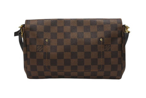 新品同様 LOUIS VUITTON ルイヴィトン ショルダーバッグ フェイボリットMM ダミエ N41129 ブラウン ゴールド金具 中古 4b007205