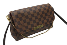 Load image into Gallery viewer, 新品同様 LOUIS VUITTON ルイヴィトン ショルダーバッグ フェイボリットMM ダミエ N41129 ブラウン ゴールド金具 中古 4b007205