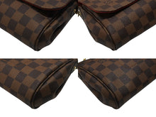 Load image into Gallery viewer, 新品同様 LOUIS VUITTON ルイヴィトン ショルダーバッグ フェイボリットMM ダミエ N41129 ブラウン ゴールド金具 中古 4b007205