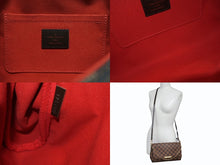 Load image into Gallery viewer, 新品同様 LOUIS VUITTON ルイヴィトン ショルダーバッグ フェイボリットMM ダミエ N41129 ブラウン ゴールド金具 中古 4b007205