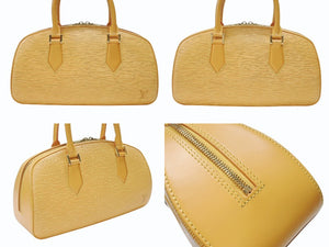 LOUIS VUITTON ルイヴィトン エピ ジャスミン ハンドバッグ M52089 タッシリイエロー ゴールド金具 美品 中古 4b007206