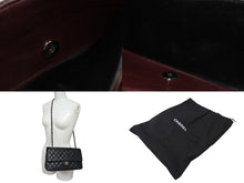 Load image into Gallery viewer, 極美品 CHANEL シャネル マトラッセ25 Wフラップ Wチェーンショルダーバッグ ココマーク 7番台 ラムスキン ブラック シルバー金具 中古 4b007214