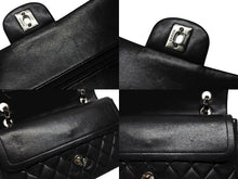 Load image into Gallery viewer, 極美品 CHANEL シャネル マトラッセ25 Wフラップ Wチェーンショルダーバッグ ココマーク 7番台 ラムスキン ブラック シルバー金具 中古 4b007214