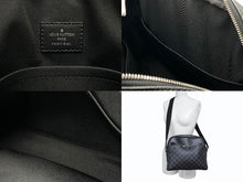 Load image into Gallery viewer, 極美品 LOUIS VUITTON ルイヴィトン ダミエグラフィット デイトンPM N41408 ショルダーバッグ ブラック シルバー金具 中古 4b007219