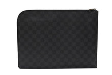 Load image into Gallery viewer, LOUIS VUITTON ルイヴィトン ポシェット ジュール GM ダミエ グラフィット N64437 ブラック グレー シルバー金具 PVC 美品 中古 4b007220