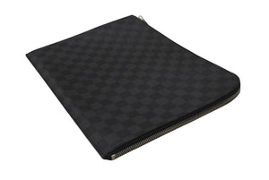 LOUIS VUITTON ルイヴィトン ポシェット ジュール GM ダミエ グラフィット N64437 ブラック グレー シルバー金具 PVC 美品 中古 4b007220