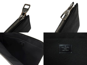 LOUIS VUITTON ルイヴィトン ポシェット ジュール GM ダミエ グラフィット N64437 ブラック グレー シルバー金具 PVC 美品 中古 4b007220