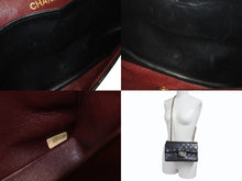 Load image into Gallery viewer, CHANEL シャネル マトラッセ23 Wフラップ Wチェーンショルダーバッグ 1番台 ラムスキン ココマーク ブラック ゴールド金具 美品 中古 4b007222