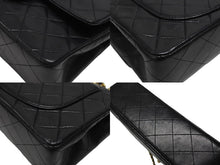 Load image into Gallery viewer, CHANEL シャネル マトラッセ23 Wフラップ Wチェーンショルダーバッグ 1番台 ラムスキン ココマーク ブラック ゴールド金具 美品 中古 4b007222