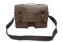 Load image into Gallery viewer, 極美品 LOUIS VUITTON ルイ ヴィトン ダミエ ブロードウェイ ショルダーバッグ N42270 ブラウン ゴールド金具 中古 4b007225
