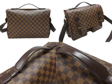Load image into Gallery viewer, 極美品 LOUIS VUITTON ルイ ヴィトン ダミエ ブロードウェイ ショルダーバッグ N42270 ブラウン ゴールド金具 中古 4b007225