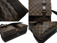 Load image into Gallery viewer, 極美品 LOUIS VUITTON ルイ ヴィトン ダミエ ブロードウェイ ショルダーバッグ N42270 ブラウン ゴールド金具 中古 4b007225
