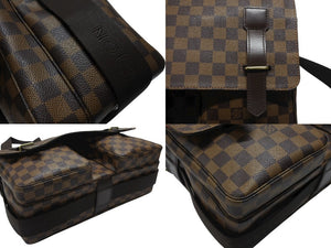 極美品 LOUIS VUITTON ルイ ヴィトン ダミエ ブロードウェイ ショルダーバッグ N42270 ブラウン ゴールド金具 中古 4b007225