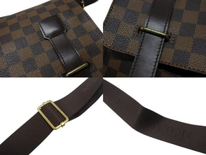 極美品 LOUIS VUITTON ルイ ヴィトン ダミエ ブロードウェイ ショルダーバッグ N42270 ブラウン ゴールド金具 中古 4b007225