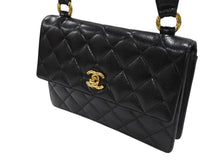Load image into Gallery viewer, 極美品 CHANEL シャネル ワンショルダーバッグ 2番台 キャビアスキン ココマーク ブラック ヴィンテージ ゴールド金具 中古 4b007226