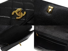 Load image into Gallery viewer, 極美品 CHANEL シャネル ワンショルダーバッグ 2番台 キャビアスキン ココマーク ブラック ヴィンテージ ゴールド金具 中古 4b007226
