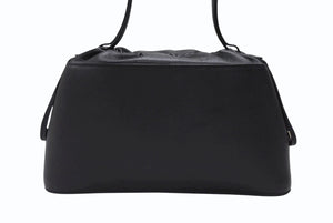 極美品 HERMES エルメス Douparis ドゥパリ ハンドバッグ ヴォ―エプソン ブラック □J刻印 シルバー金具 中古 4b007227