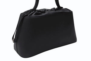 極美品 HERMES エルメス Douparis ドゥパリ ハンドバッグ ヴォ―エプソン ブラック □J刻印 シルバー金具 中古 4b007227