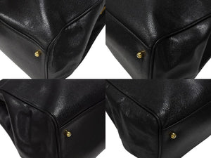 CHANEL シャネル スーパーモデル チェーン ショルダーバッグ ココマーク キャビアスキン ゴールド金具 ブラック 美品 中古 4b007228