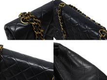 Load image into Gallery viewer, CHANEL シャネル マトラッセ23 Wフラップ Wチェーンショルダーバッグ 3番台 ココマーク ラムスキン ネイビー 美品 中古 4b007229