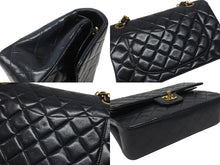 Load image into Gallery viewer, CHANEL シャネル マトラッセ23 Wフラップ Wチェーンショルダーバッグ 3番台 ココマーク ラムスキン ネイビー 美品 中古 4b007229