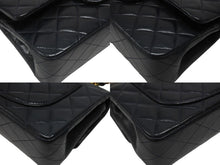 Load image into Gallery viewer, CHANEL シャネル マトラッセ23 Wフラップ Wチェーンショルダーバッグ 3番台 ココマーク ラムスキン ネイビー 美品 中古 4b007229