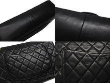 Load image into Gallery viewer, 極美品 CHANEL シャネル マトラッセ27 Wフラップ Wチェーンショルダーバッグ 0番台 ラムスキン ココマーク ブラック 中古 4b007230
