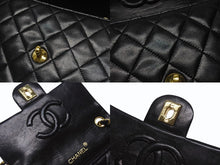 Load image into Gallery viewer, 極美品 CHANEL シャネル ミニマトラッセ17 Sフラップ Sチェーンショルダーバッグ 0番台 ラムスキン ココマーク ブラック ゴールド金具 中古 4b007233