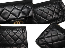 Load image into Gallery viewer, 極美品 CHANEL シャネル ミニマトラッセ17 Sフラップ Sチェーンショルダーバッグ 0番台 ラムスキン ココマーク ブラック ゴールド金具 中古 4b007233